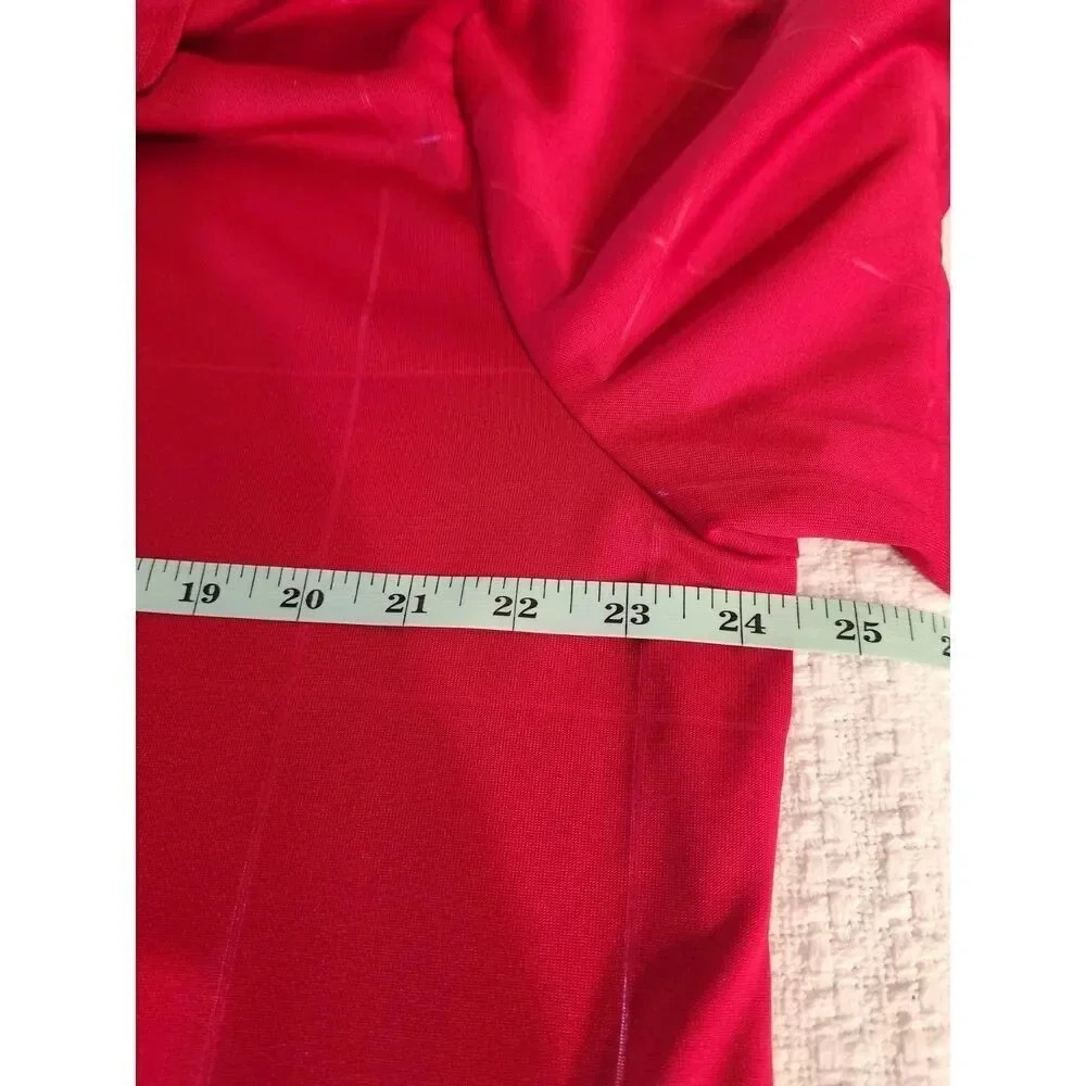 NWT CHAPS Performance Logo Golf Polo Red Grid Breathable XL Men's - Picture 5 of 8